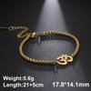 Dawapara Aum Om Ohm Sanskrit Symbol Anklets Bracelet Hindu Yoga Ankle Chain Bracelets Stainless Steel Spiritual Jewelry