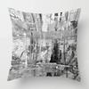 Modern Gray Black Abstract Geometric Cushion Cover Home Decor Pillow Cover Sofa Throw Pillow Cover