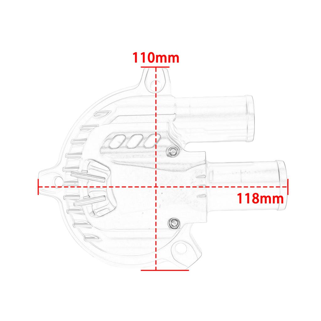 Motorcycle Parts For VESPA GTS 300 250 200 GTV CNC Aluminum Water Pump Cover Guard Protecror Water Cooler Guard