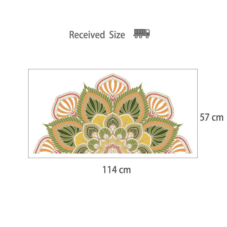 Colorful Mandala Lotus Flowers Wall Sticker Symbol Namaste Removable Vinyl Decal Decor Bedroom Meditation Yoga Studio Posters