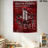Houston Rockets Logo Art Print Bedding 1 Duvet Cover 2 Pillowcase Without Core Soft And Comfortable Bedding Set Duvet Cover And Pillowcase