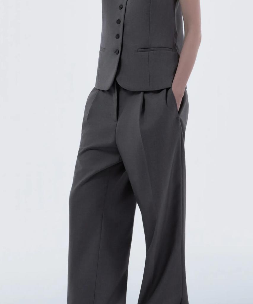 Mausolleum Lydia Suit Wide Pants - Gray