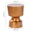 Luxury Coffee Table Chinese Creative Sofa Side Table for Living Room Art Design Nightstand Bedroom Table Lamp Round Pier Stool