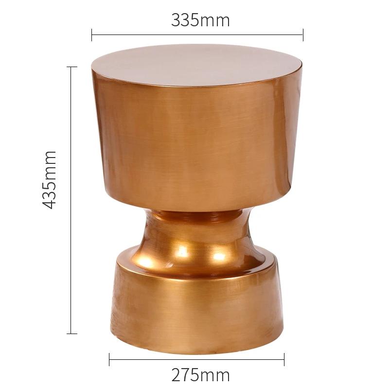 Luxury Coffee Table Chinese Creative Sofa Side Table for Living Room Art Design Nightstand Bedroom Table Lamp Round Pier Stool