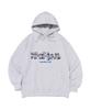 Check Logo Oversized Hoodie (White Melange)