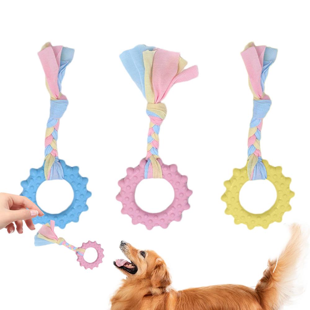 

Puppy Chew Toy 3pcs Dog Chew Toys For Teething Interactive Puppy Teether Dog Teeth Cleaning Toy For Training And Cleaning Teeth
