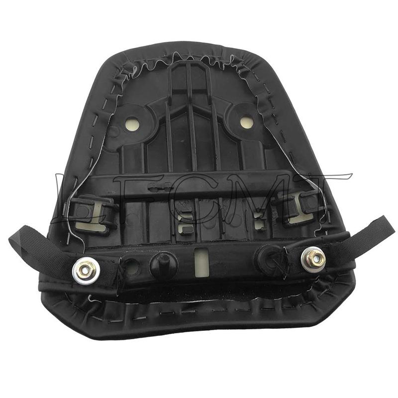 Motorcycle Black Leather Rear Pillion Passenger Seat Cushion Fit for Suzuki GSX-R1000 GSXR1000 GSXR 1000 2017 2018 2019 2020