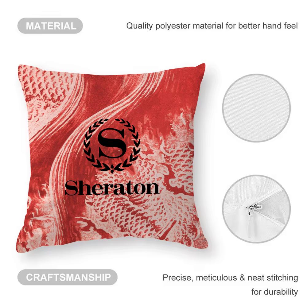 Federa Sheraton Hotel Moda Anti-acaro Cuscino Cerniera invisibile Peluche corto setoso Copricuscino per divano