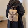 Casual Niche Design Suede Women's Backpack Fashion Travel Backpack Trend Female College Student Large Capacity Handbag