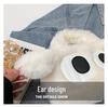 Adorable Big-Eyed Dog Plush Crossbody Bag - Fashionable Chain Design