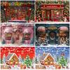 Mocsicka Christmas Photography Background Xmas Tree House Decorations Adult Children Photo Backdrops Holiday Party Studio Banner