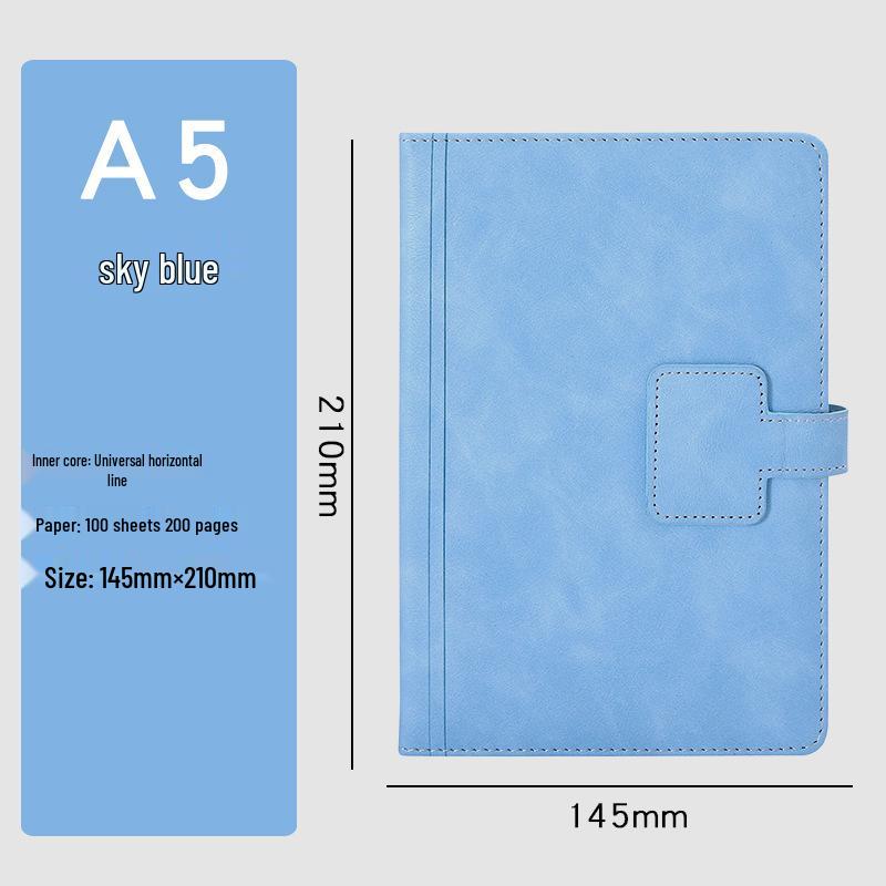A5 Colorful Snap Button Notebook - Student & Office Notepad with Logo Customization