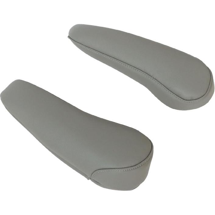 FZJDSD 2 Stück Graue Leder-Sitz-Armlehnenabdeckung Kompatibel mit Toyota Sienna 2004 2005 2006 2007 2008 2009 2010