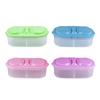 2 Grid Food Storage Box Cosmetics Stationery Holder Home Organizer