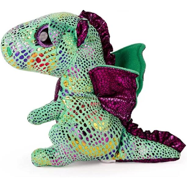 Плюшевая игрушка Beanie Baby Cinder Зеленый Динозавр Животное (6inch)