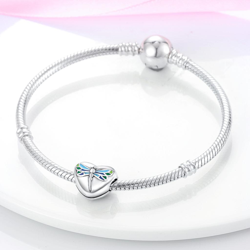 Copper Plated Star Moon Love Dragonfly Globe Charms Fit Original Heart Colorful Charm Bracelet Diy Women Jewelry Gift