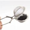 Stainless Steel Spoon Tea Ball Infuser Filter Squeeze Leaves Herb Mesh Strainer Tea Infuser In Mesh Tea Ball with Handlet Silver