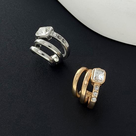 Girls Ear Clip, Multi-Layered Diamond Encrusted Elastic Clip-On, Comfortable Non-Pierced Jewelry for Parties And Daily Wear