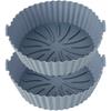 3/2pc Air Fryer Silicone Liner Soft Baking Pan Reusable Airfryer Oven Baking Tray Fruit Wash Basket Pizza Pan Liner Accessories