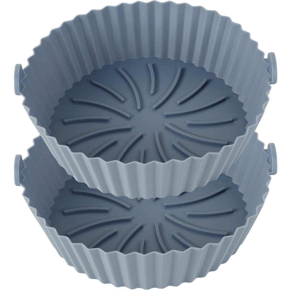 3/2pc Air Fryer Silicone Liner Soft Baking Pan Reusable Airfryer Oven Baking Tray Fruit Wash Basket Pizza Pan Liner Accessories