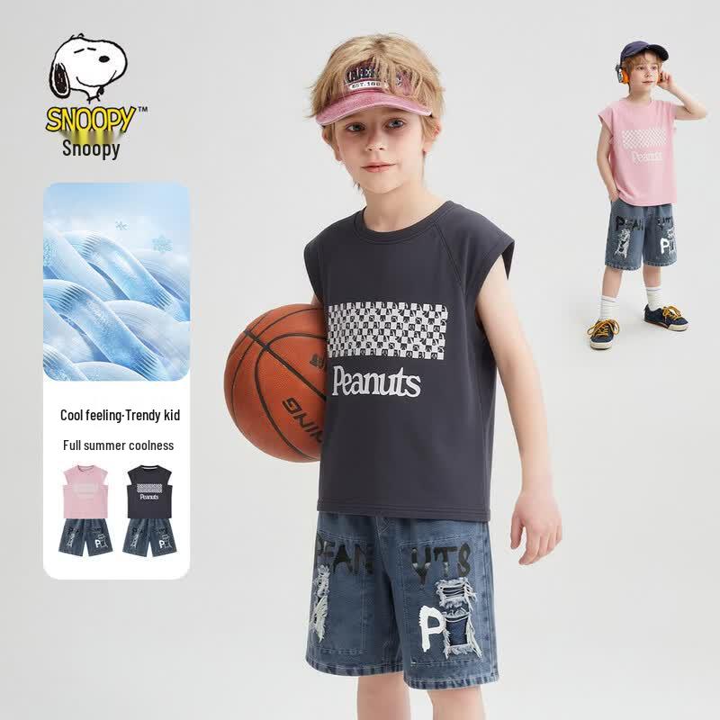SNOOPY Kids Summer Sleeveless Sport Short Set 110