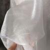 Thin pearlized silk organza fabric suitable for wedding dresses formal gowns decorations and DIY handmade clothing fabrics