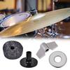 Black + Silver+Grey Cymbal Replacement Parts Felt + Plastic+Metal Hi-Hat Clutch Felt  For Drum Set