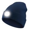 Rechargeable LED Light Beanie - Glow-in-the-Dark Winter Hat for Night Running Outdoors