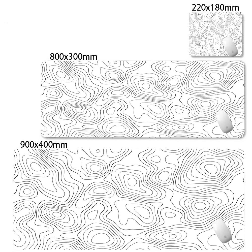 Large Mouse Mat Black And White Mousepad Gaming Mousepads Rubber Keyboard Mats Abstract Desk Pad Strata Liquid Office Mouse Pads