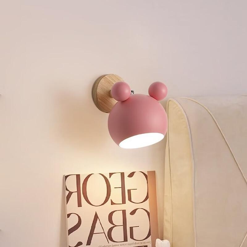 OEING Nordic Macaron Mickey Mouse Wall Lamp