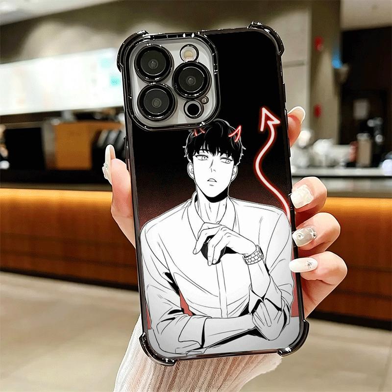 B-J A-Alex Anime Soft Phone Case For iPhone 15 16 17 Air 14 Pro Max 16E Plus 13 12 Mini Plating Anti-Fall Fundas