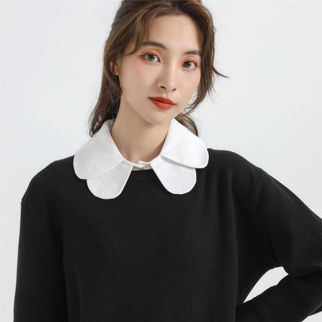 Mode Herbst Revers Falscher Kragen für Damen Pullover Tops Bluse Schultern Falscher Kragen Formales Businesshemd Abnehmbare Kragen