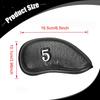 12x Golf Iron Covers PU Training Equipment Wrap for Storage Play Travel