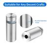 20pcs Advertising Nails 12x20/25/25mm Stainless Steel Screws for Wall Mount Glass/Acrylic Sign Standoff Fixing Screws Hardware
