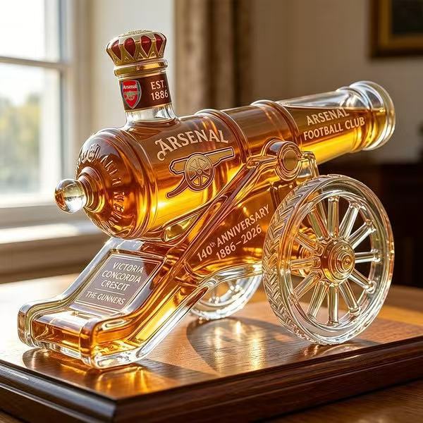 Creative Artillery Cannon Whiskey Decanter High Borosilicate Glass Cannon Wine Bottle Barware
