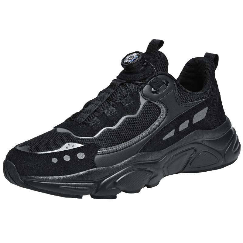 Spring Casual Men's Shoes Mesh Breathable Boys' Shoes Lace-Free Swivel Buckle Sneakers