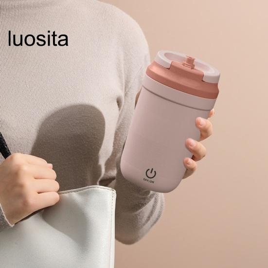 Electric Stirring Cup Mug, Rechargeable Portable Stainless Steel, Home Office Electric Cup for Coffee Tea Hot Chocolate