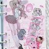 Korean ins Sweet Cool Girl Sticker Scrapbooking Diary DIY Album Decoration Sticker Aesthetic Stationery Art Supplies Personalizd