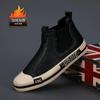 Fashion Men Casual Leather Boots  New Waterproof Wear-resistant Platform Ankle Boots Loafers Man Leisure High-top Shoe Botas