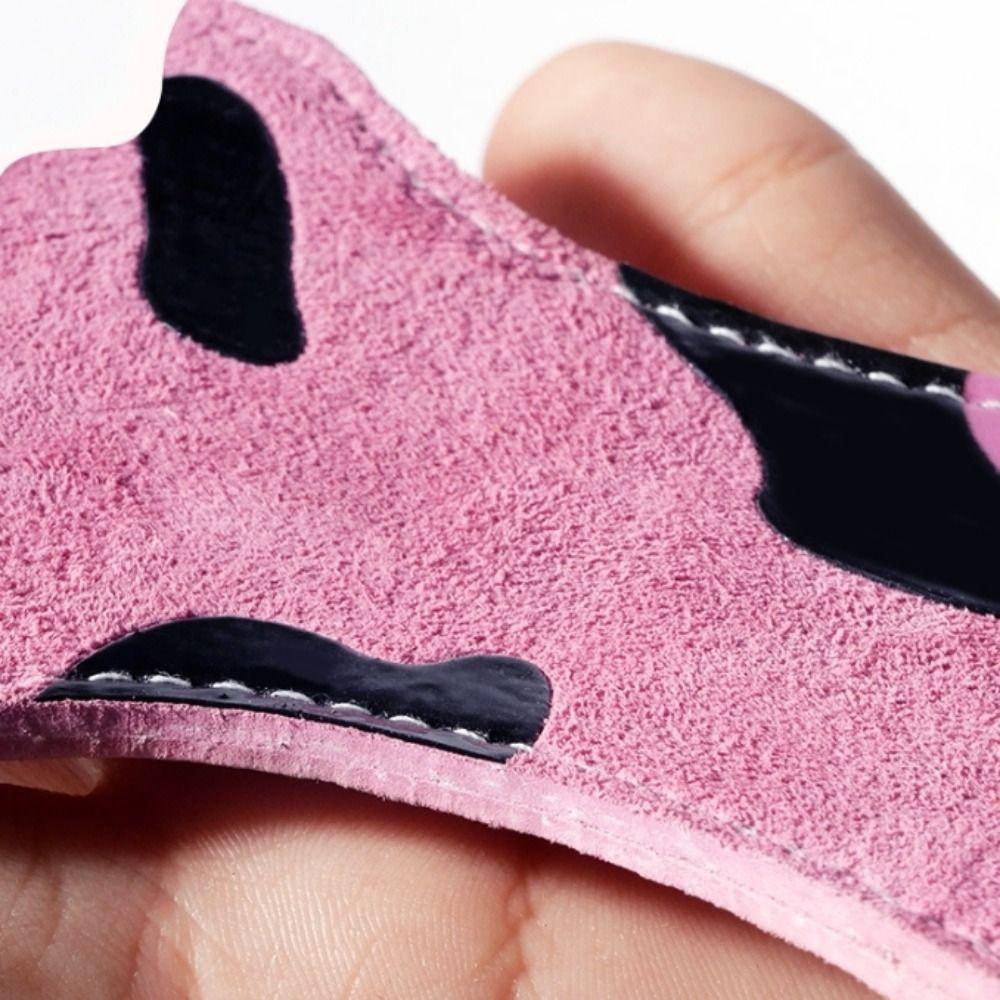 1 Pair Non-slip Kitty Wrist Straps Leather Deadlift Power Straps Cat Fitness Power Straps Pull-ups