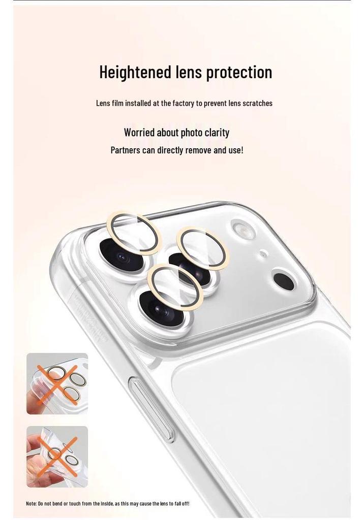 Ultra-thin Frosted Phone Case for iPhone 17 Pro with Full Lens Protection