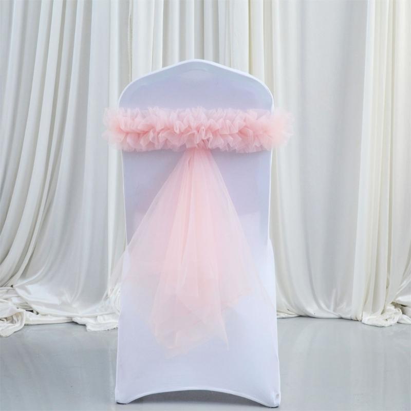 Chair Sash Chair Ribbon For Event Decoration Including Weddings Birthdays And Holiday Parties In Vibranted Color 1PC A0KF