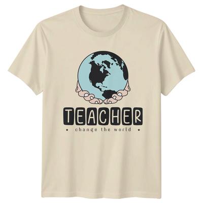 Teacher Change The World TShirt Inspirational Teaching Gift For Him And Her