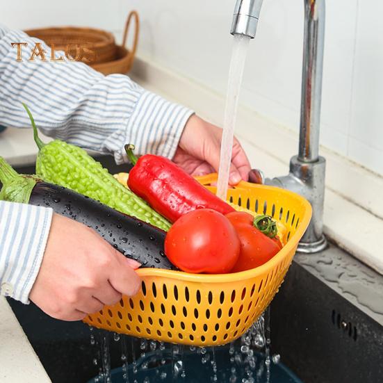 8-teiliges Abtropfbecken für die Küche, ausgehöhlt, schnelle Entwässerung mit kleinen Ohren, Abtropfkorb, Obstsalat, Waschen, Aufbewahrung, Sieb, Abtropffläche, Gemüsereinigung