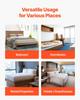 Tablero Bunkie Tamaño Individual, Listones Plegables para Cama de 10 mm con Conexión, Soporte de Madera para Colchón para Cama Tamaño Individual, Soporte Debajo de los Tableros del Colchón,