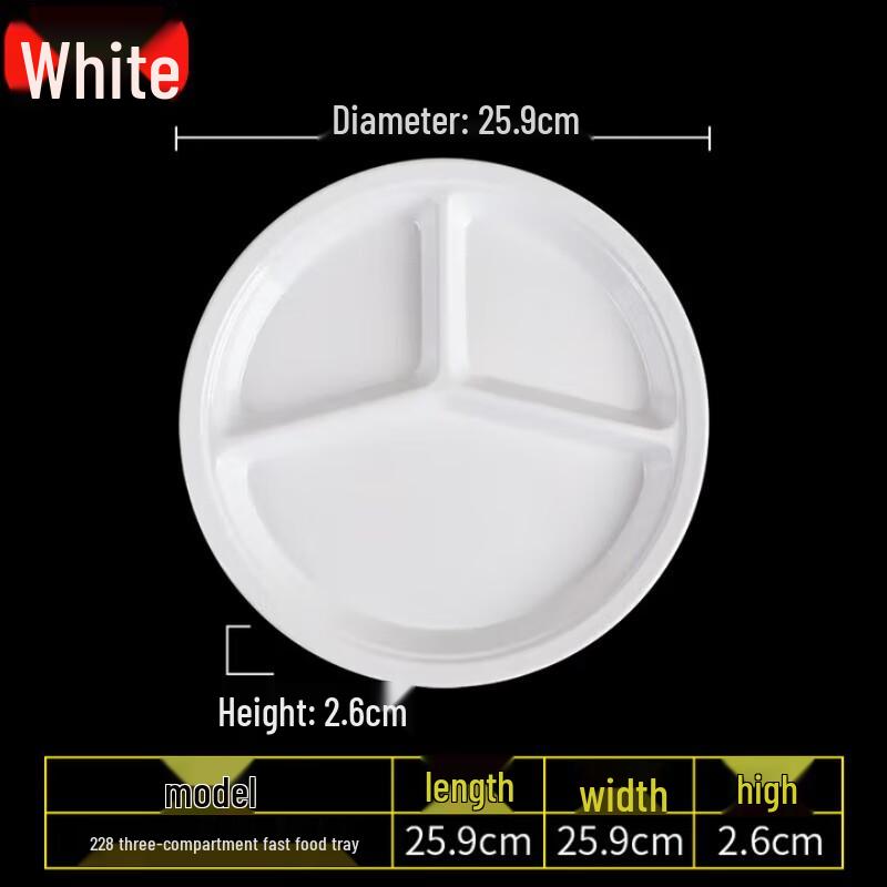 

Melamine Divided Meal Plate