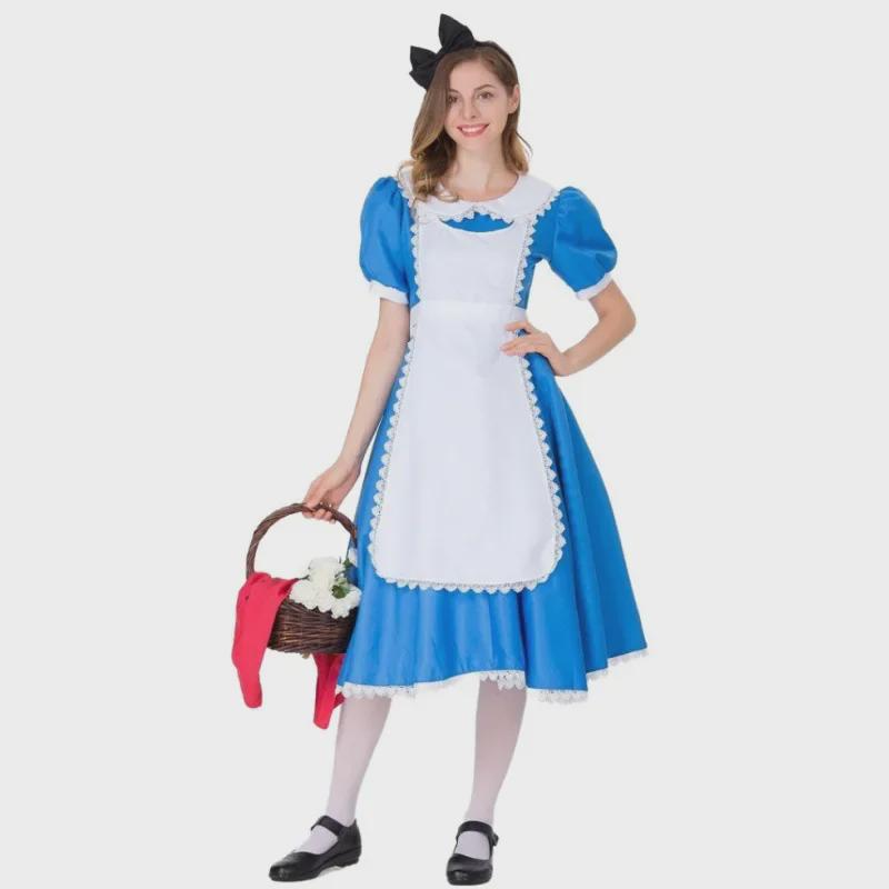 European & American Ladies' Halloween Alice Maid Cosplay & Stage Performance Dress