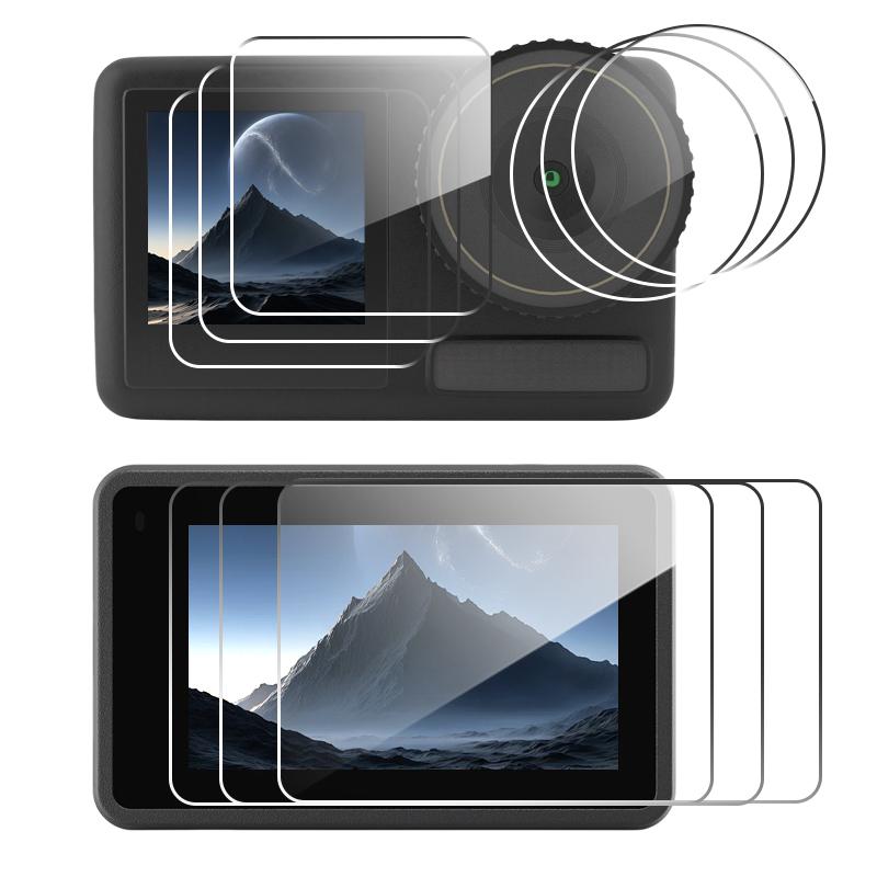 For DJI Osmo Action 3 4 5 Pro Tempered Glass Screen Protector Lens HD Hardness Camera Lens Glass Protective Films for DJI Camera