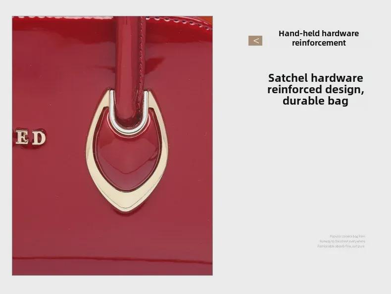 Trendy Dámská crossbody kabelka z pravé kůže 2025 - Všestranná pro matky středního věku