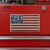 Garage Cabinet Decoration 250th Anniversary Flag Metal Emblem, Patriotic Red Blue White Auto Badge, 1776-2026 SUV Decorative Badge America 3D